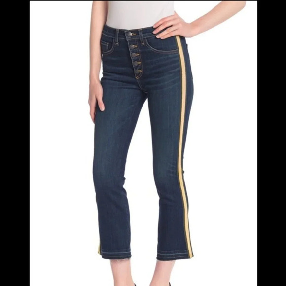 Veronica Beard Black Carolyn 10" Baby Boot Vintage Cropped Ankle Jeans 25 - Picture 6 of 6